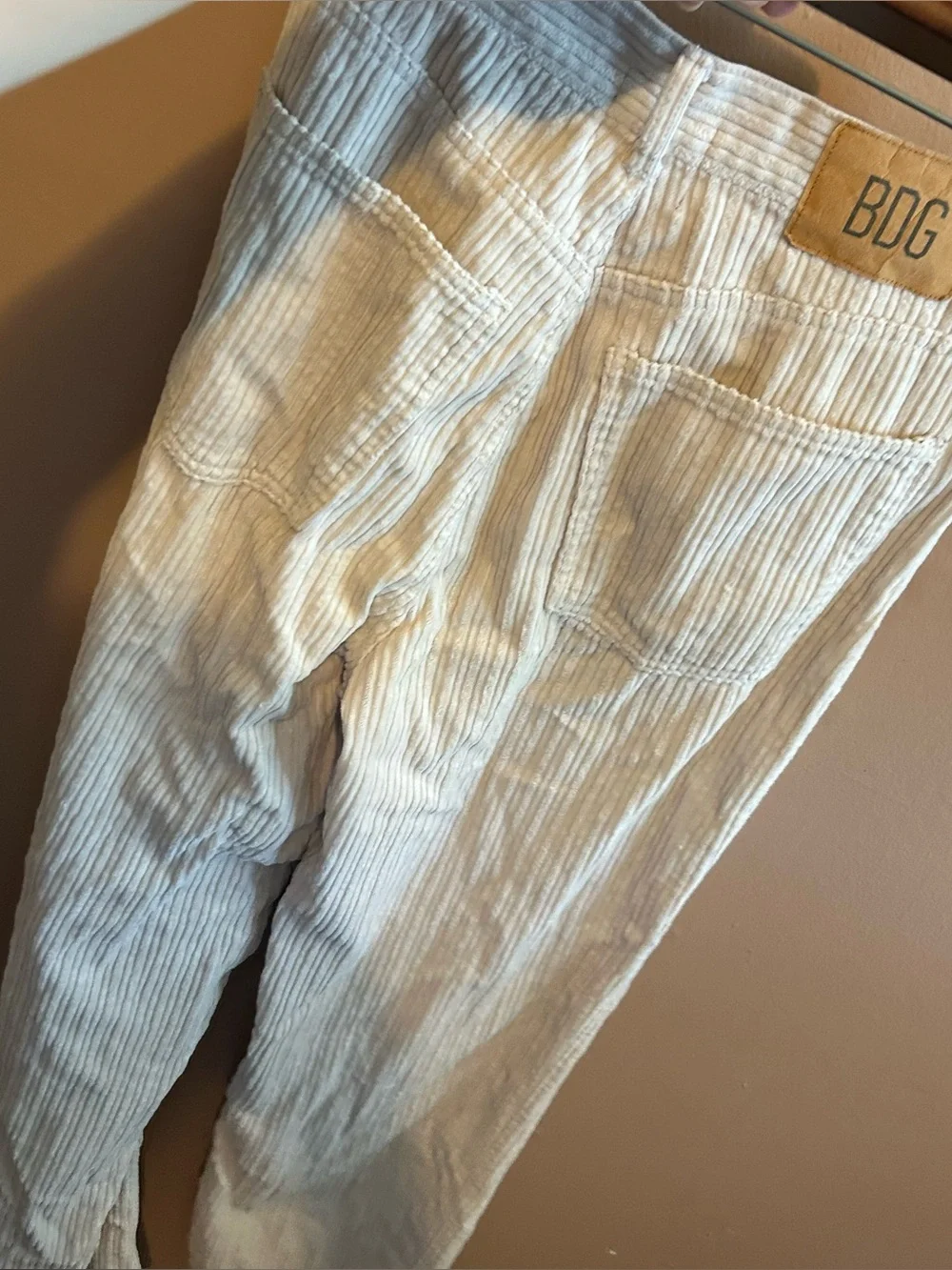 BDG Corduroy High Rise Baggy Pants Cream Women’s Size 28